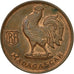 Coin, Madagascar, 50 Centimes, 1943, Pretoria, EF(40-45), Bronze, KM:1