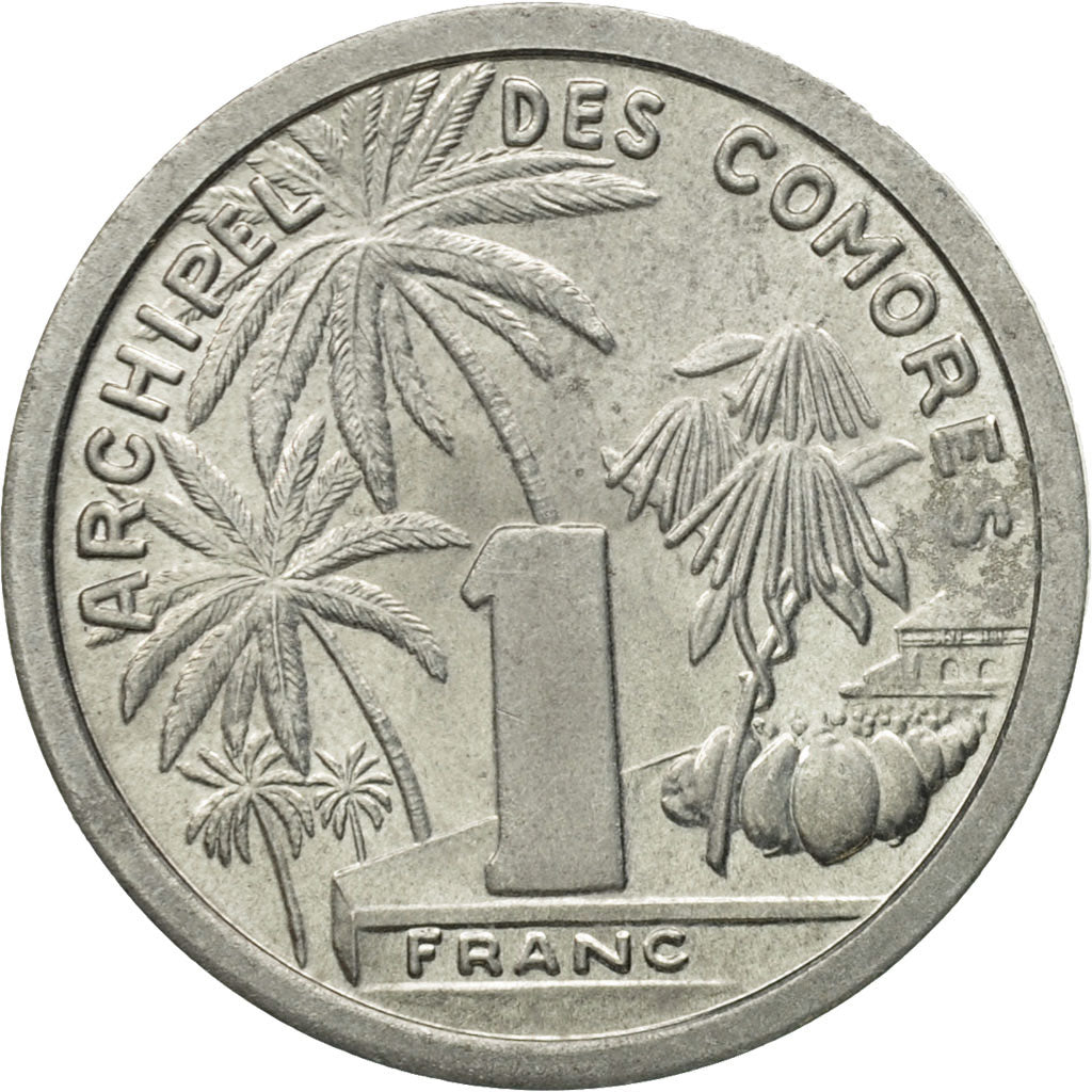Coin, Comoros, Franc, 1964, Paris, MS(60-62), Aluminum, KM:4