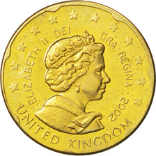 UNITED KINGDOM, 20 Euro Cent, 2002, KM #Pn5, MS(63), Goldine, 22, 6.27