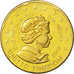 UNITED KINGDOM, 20 Euro Cent, 2002, KM #Pn5, MS(63), Goldine, 22, 6.27