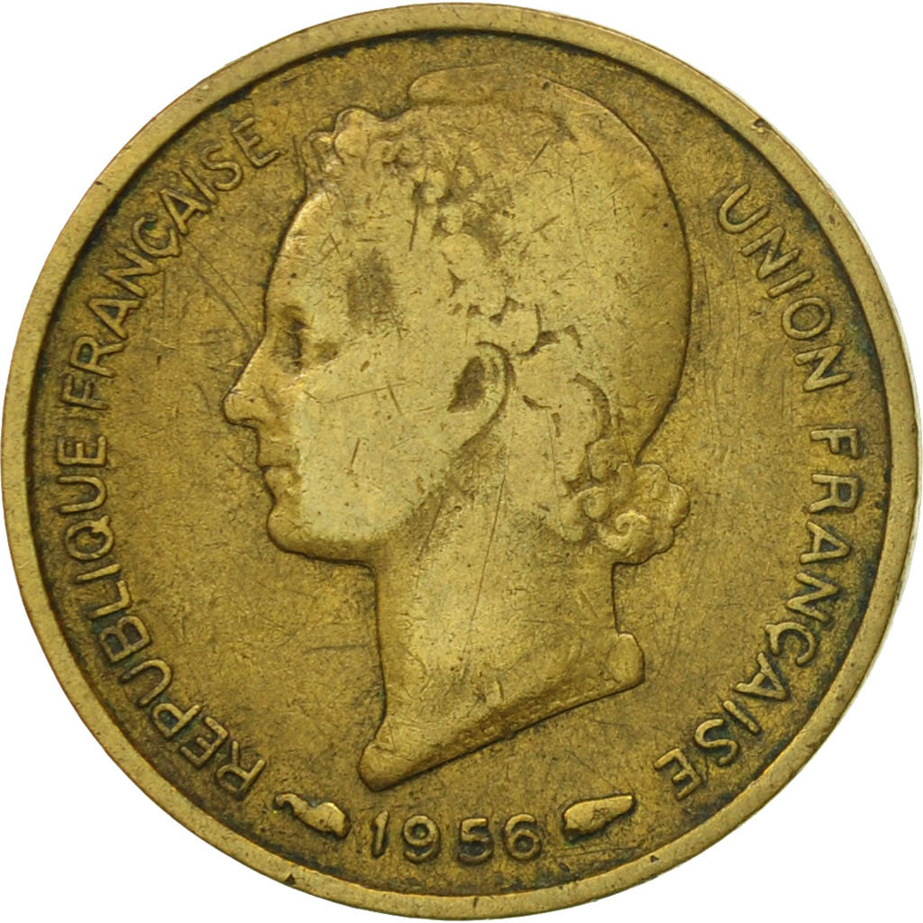 Monnaie, Togo, 5 Francs, 1956, Paris, TB+, Aluminum-Bronze, KM:6