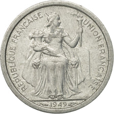Monnaie, FRENCH OCEANIA, Franc, 1949, TTB, Aluminium, KM:2