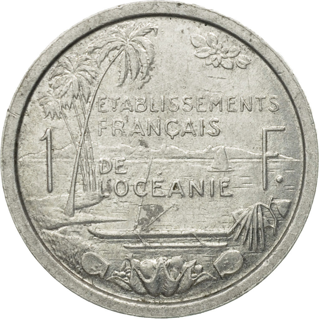 Monnaie, FRENCH OCEANIA, Franc, 1949, TTB, Aluminium, KM:2