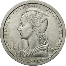 Monnaie, French West Africa, Franc, 1948, Paris, TTB+, Aluminium, KM:3