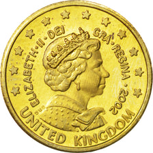 UNITED KINGDOM, 10 Euro Cent, 2002, KM #Pn4, MS(63), Goldine, 19.3, 4.88