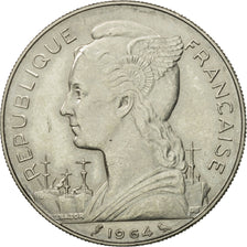 Coin, Réunion, 100 Francs, 1964, AU(55-58), Nickel, KM:13