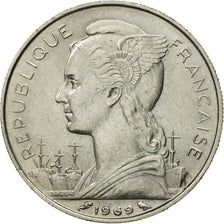 Coin, Réunion, 50 Francs, 1969, AU(55-58), Nickel, KM:12