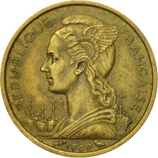 Coin, Réunion, 10 Francs, 1962, EF(40-45), Aluminum-Bronze, KM:10