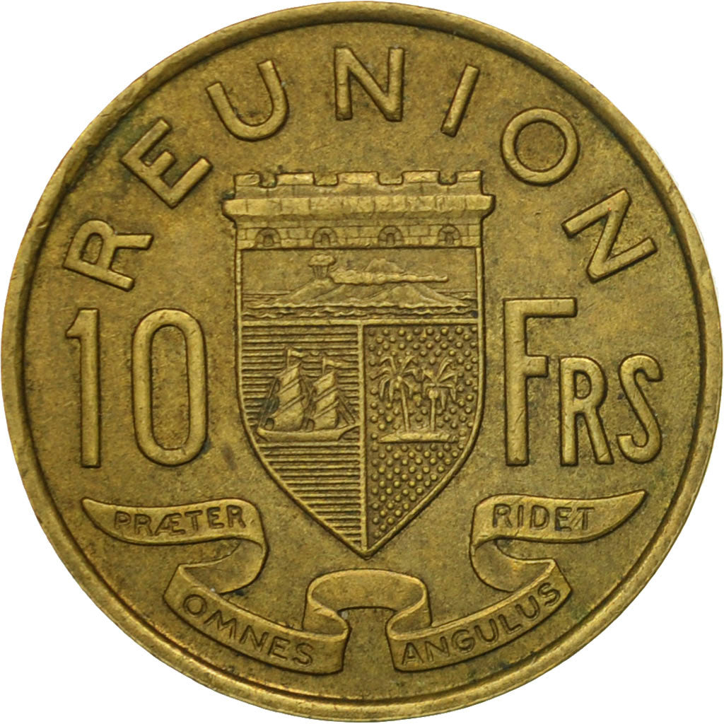 Coin, Réunion, 10 Francs, 1962, EF(40-45), Aluminum-Bronze, KM:10