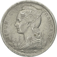 Coin, Réunion, Franc, 1969, EF(40-45), Aluminum, KM:6.1