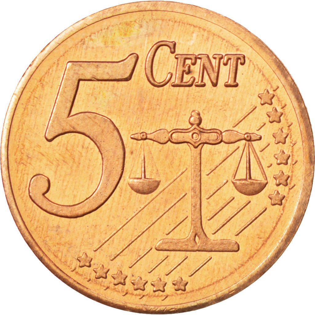 UNITED KINGDOM, 5 Euro Cent, 2002, KM #Pn3, MS(63), Copper Plated Steel, 20.7,..