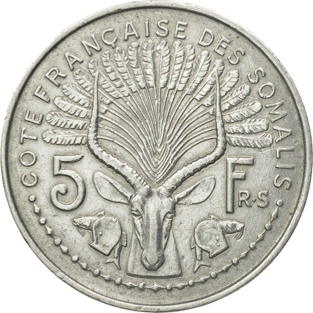 Monnaie, Côte française des Somalis, 5 Francs, 1948, Paris, TTB, Aluminium