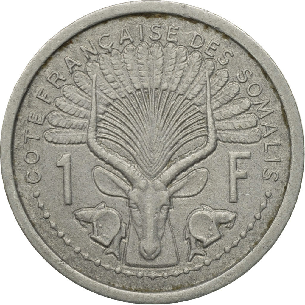 Coin, French Somaliland, Franc, 1965, Paris, EF(40-45), Aluminum, KM:8