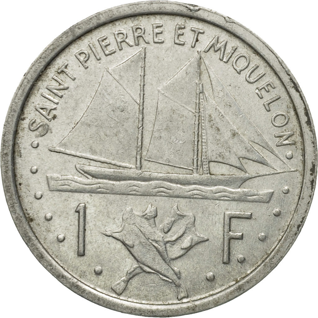 Coin, SAINT PIERRE & MIQUELON, Franc, 1948, Paris, AU(50-53), Aluminum, KM:1