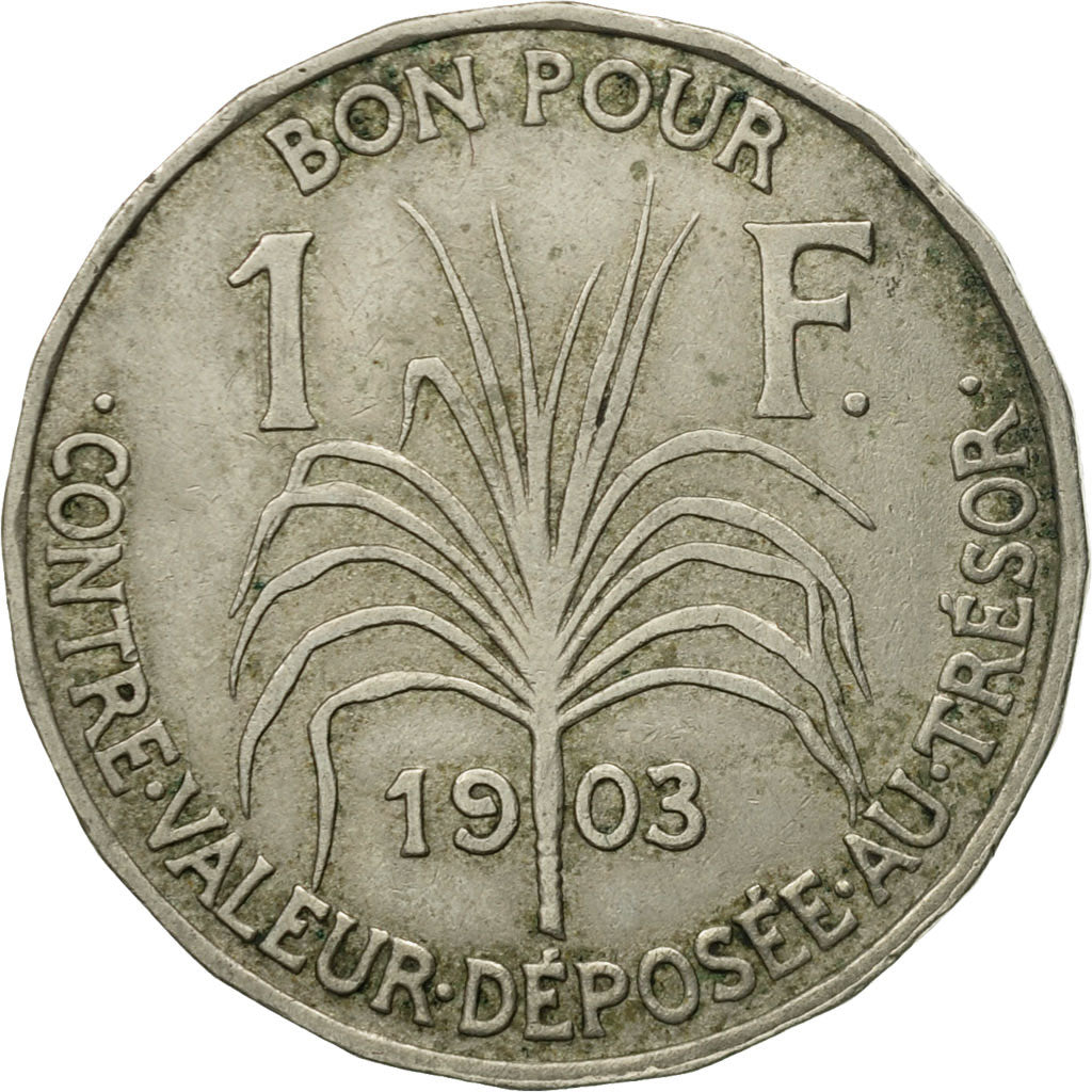 Coin, Guadeloupe, Franc, 1903, Paris, EF(40-45), Copper-nickel, KM:46