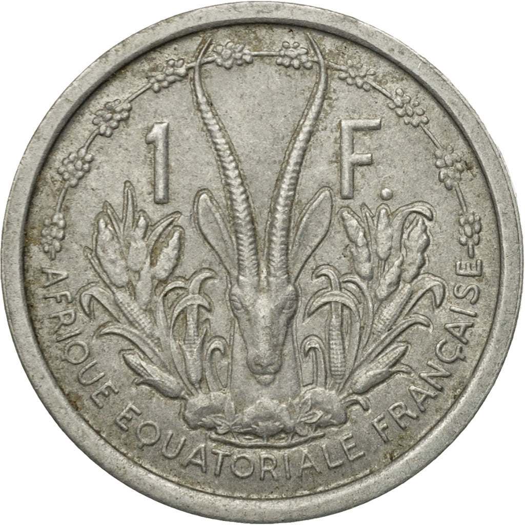 Coin, French Equatorial Africa, Franc, 1948, Paris, EF(40-45), Aluminum, KM:6
