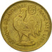 Coin, French Equatorial Africa, 50 Centimes, 1942, Pretoria, EF(40-45), Brass