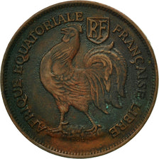 Coin, French Equatorial Africa, Franc, 1943, Pretoria, EF(40-45), Bronze, KM:2a