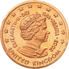 UNITED KINGDOM, Euro Cent, 2002, KM #Pn1, MS(63), Copper Plated Steel, 16.8,...