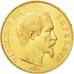 FRANCE, Napoléon III, 50 Francs, 1855, Paris, KM #785.1, AU(50-53), Gold, Gadour