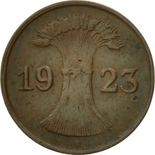Coin, GERMANY, WEIMAR REPUBLIC, Rentenpfennig, 1923, Stuttgart, VF(30-35)