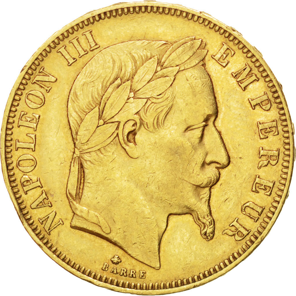 FRANCE, Napoléon III, 50 Francs, 1862, Paris, KM #804.1, EF(40-45), Gold, Gadour