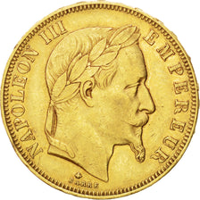 FRANCE, Napoléon III, 50 Francs, 1862, Paris, KM #804.1, EF(40-45), Gold, Gadour