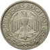 Münze, Deutschland, Weimarer Republik, 50 Reichspfennig, 1931, Hamburg, VZ