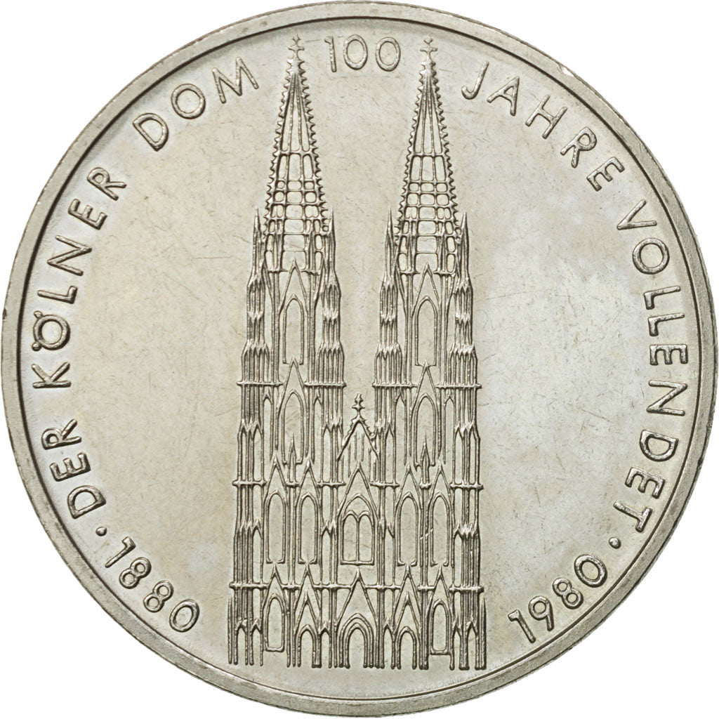 Moneta, GERMANIA - REPUBBLICA FEDERALE, 5 Mark, 1980, Stuttgart, Germany, SPL-