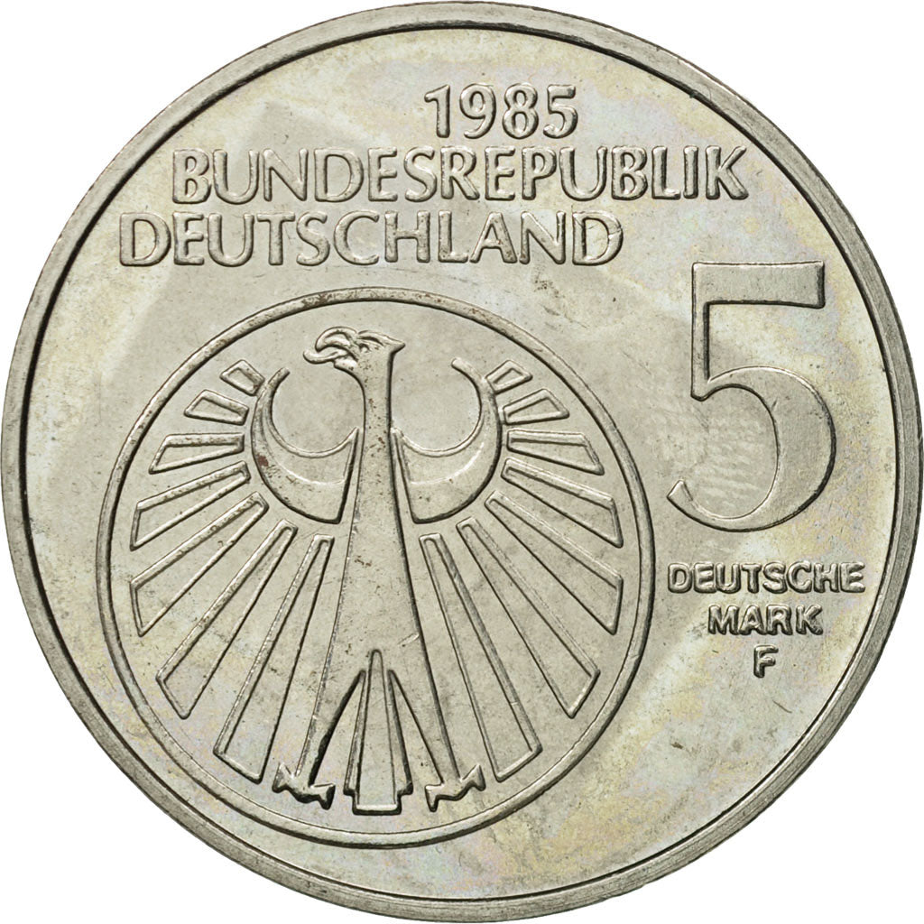 Coin, GERMANY - FEDERAL REPUBLIC, 5 Mark, 1985, Stuttgart, Germany, MS(63)