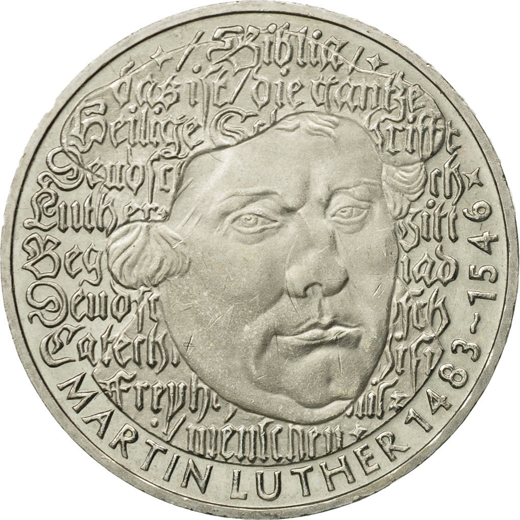 Coin, GERMANY - FEDERAL REPUBLIC, 5 Mark, 1983, Karlsruhe, Germany, MS(63)