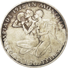 GERMANY - FEDERAL REPUBLIC, 10 Mark, 1972, Munich, KM #132, EF(40-45), Silver,..