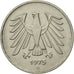 Coin, GERMANY - FEDERAL REPUBLIC, 5 Mark, 1975, Karlsruhe, AU(55-58)