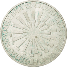 Coin, GERMANY - FEDERAL REPUBLIC, 10 Mark, 1972, Hamburg, AU(55-58), Silver