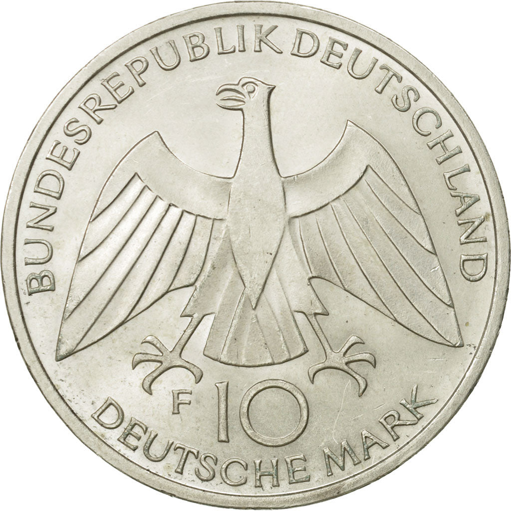 Münze, Bundesrepublik Deutschland, 10 Mark, 1972, Stuttgart, UNZ, Silber
