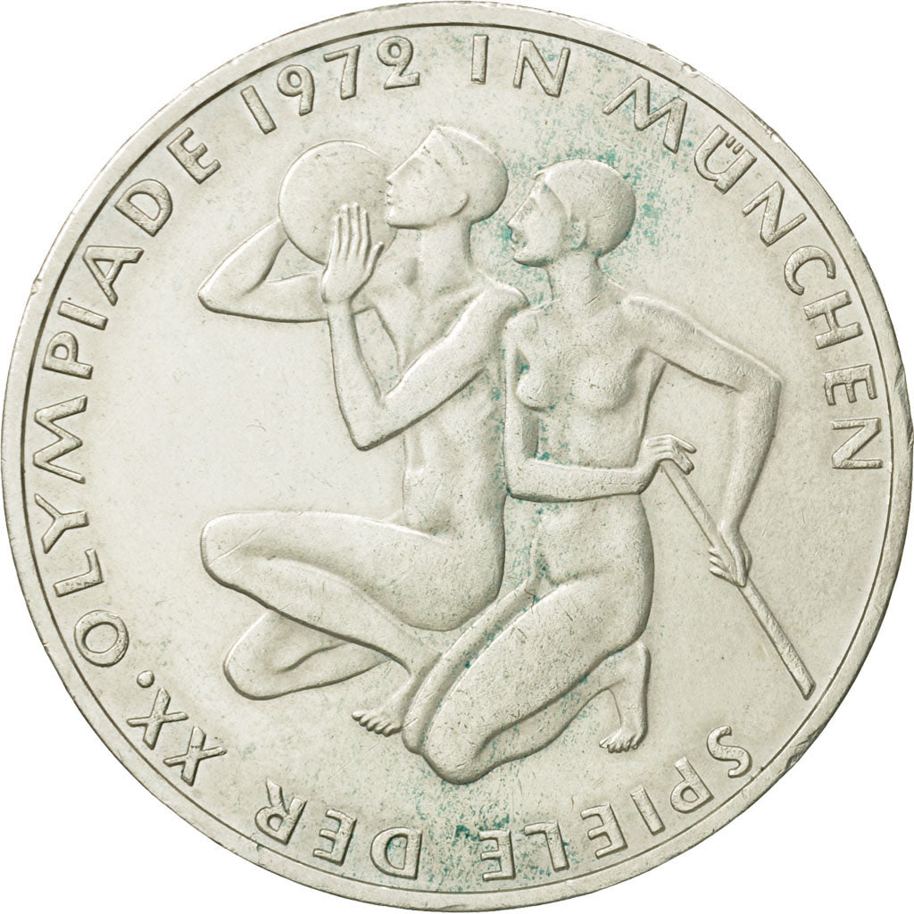 Monnaie, République fédérale allemande, 10 Mark, 1972, Hamburg, SPL, Argent