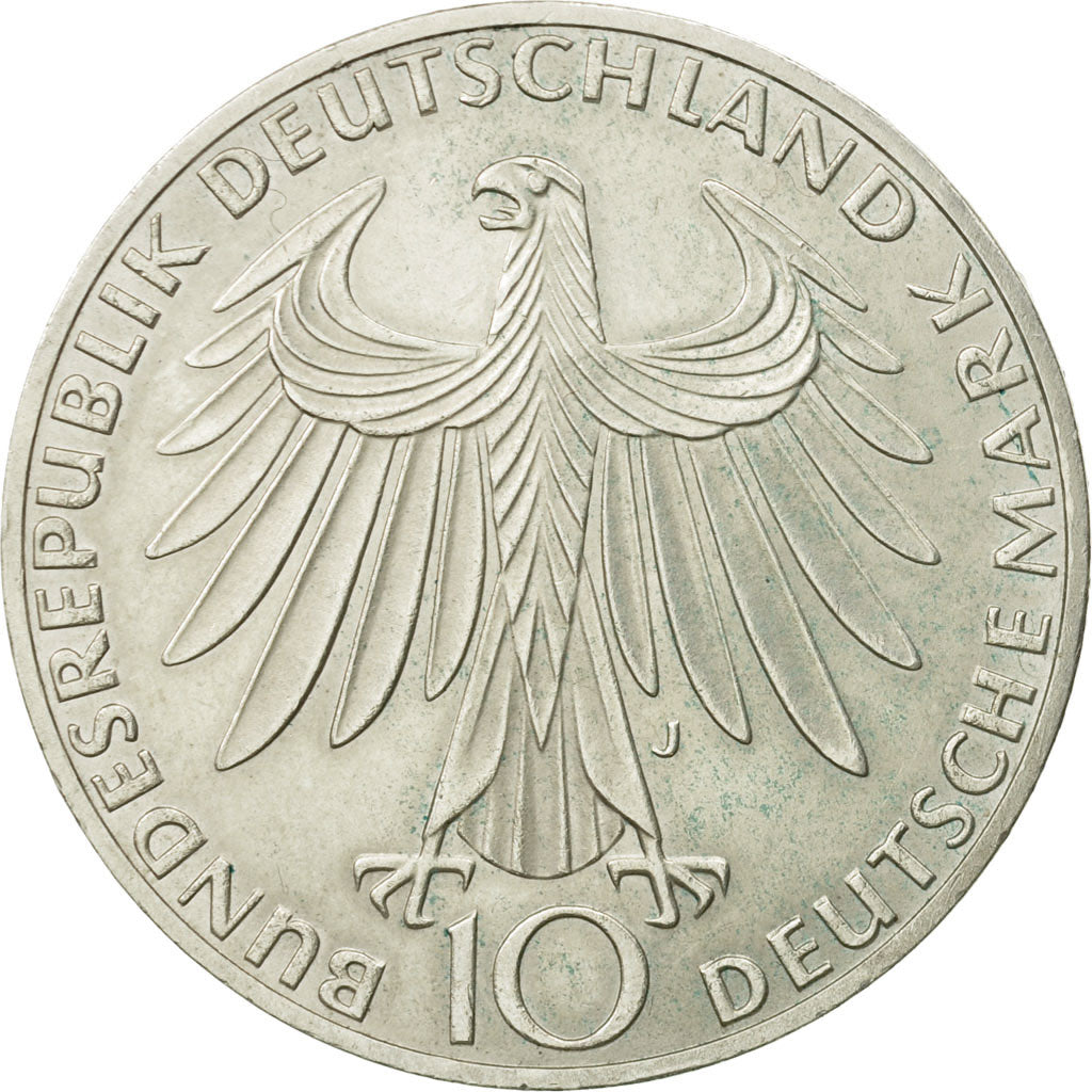 Monnaie, République fédérale allemande, 10 Mark, 1972, Hamburg, SPL, Argent