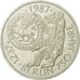 Moneta, Niemcy - RFN, 10 Mark, 1987, Hamburg, Germany, MS(63), Srebro, KM:166