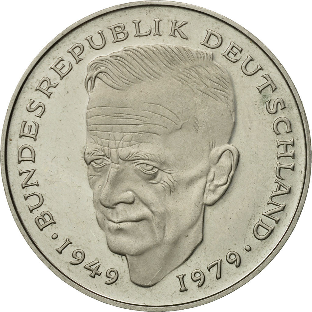 Coin, GERMANY - FEDERAL REPUBLIC, 2 Mark, 1979, Karlsruhe, MS(63), Copper-Nickel