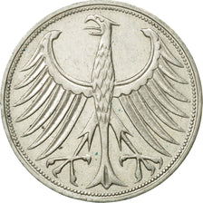 Coin, GERMANY - FEDERAL REPUBLIC, 5 Mark, 1966, Stuttgart, AU(50-53), Silver