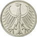 Coin, GERMANY - FEDERAL REPUBLIC, 5 Mark, 1966, Stuttgart, AU(50-53), Silver