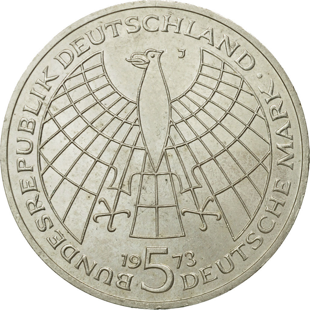 Coin, GERMANY - FEDERAL REPUBLIC, 5 Mark, 1973, Hamburg, Germany, MS(63)
