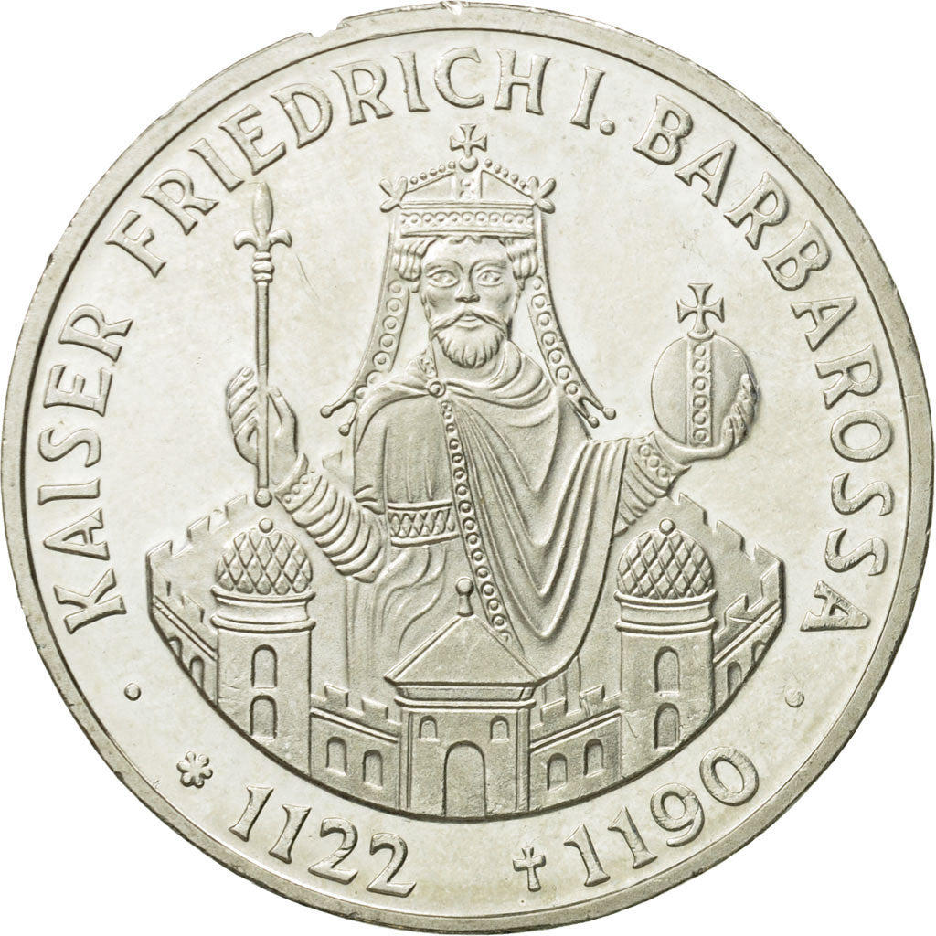 Coin, GERMANY - FEDERAL REPUBLIC, 10 Mark, 1990, Stuttgart, Germany, MS(63)