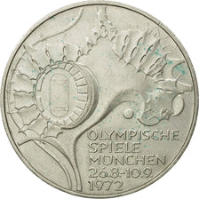 Coin, GERMANY - FEDERAL REPUBLIC, 10 Mark, 1972, Munich, MS(63), Silver, KM:133