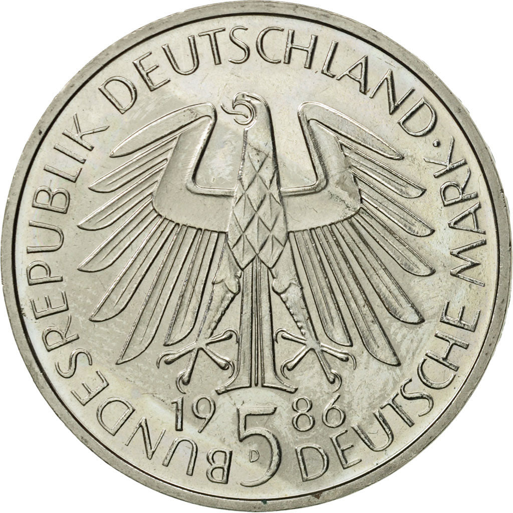 Coin, GERMANY - FEDERAL REPUBLIC, 5 Mark, 1986, Munich, Germany, MS(63)