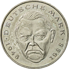 Coin, GERMANY - FEDERAL REPUBLIC, 2 Mark, 1988, Stuttgart, AU(55-58)