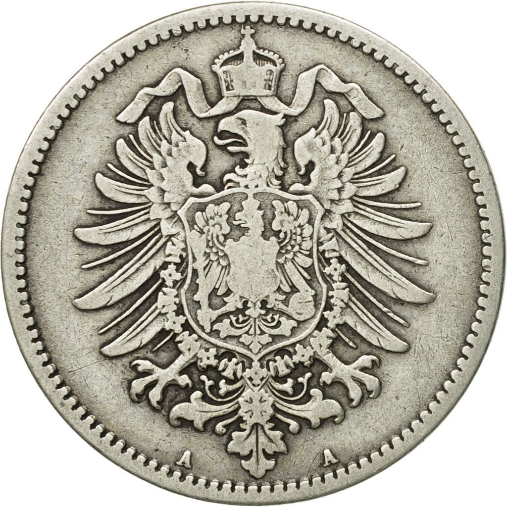 Coin, GERMANY - EMPIRE, Wilhelm I, Mark, 1876, Berlin, F(12-15), Silver, KM:7