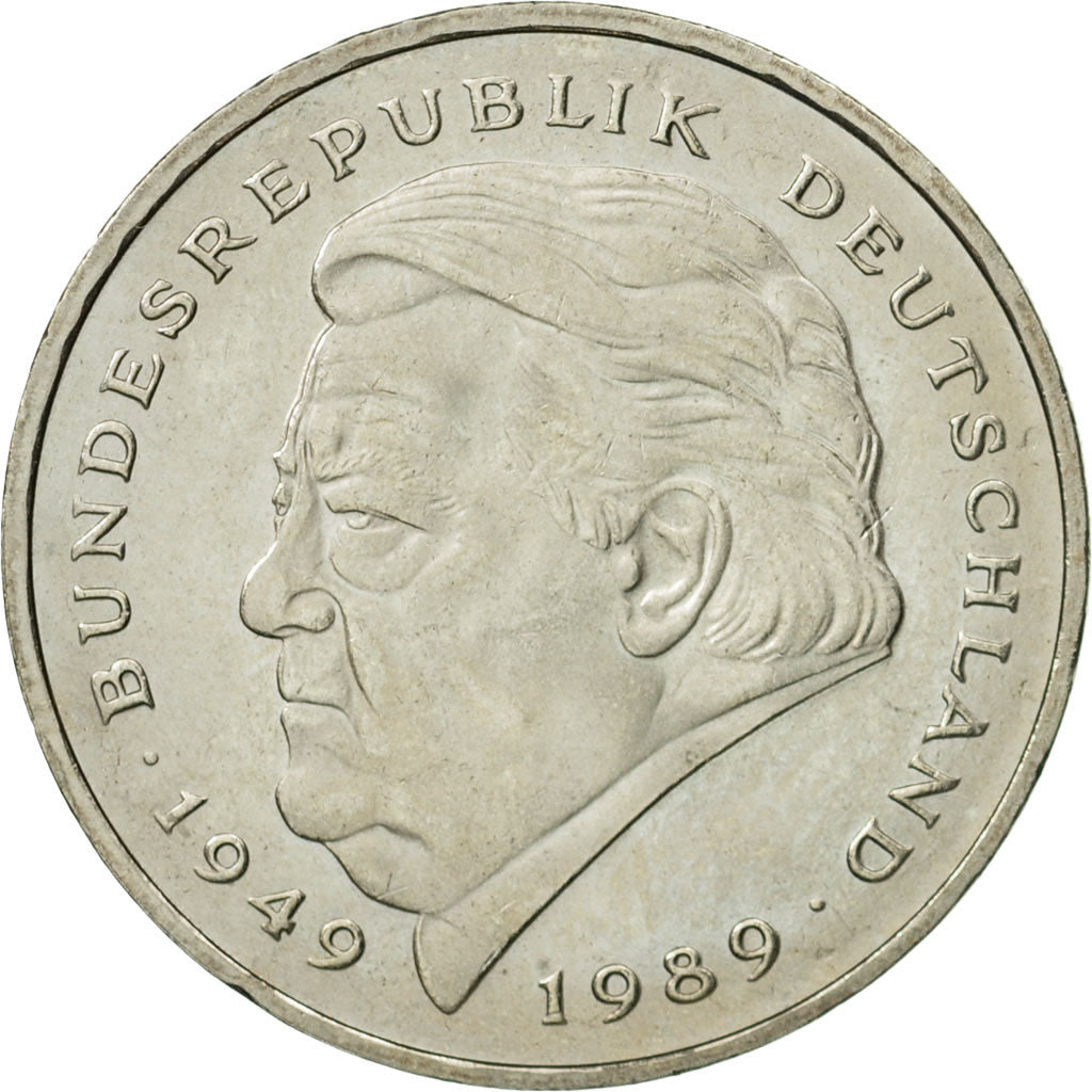 Coin, GERMANY - FEDERAL REPUBLIC, 2 Mark, 1990, Stuttgart, MS(60-62)