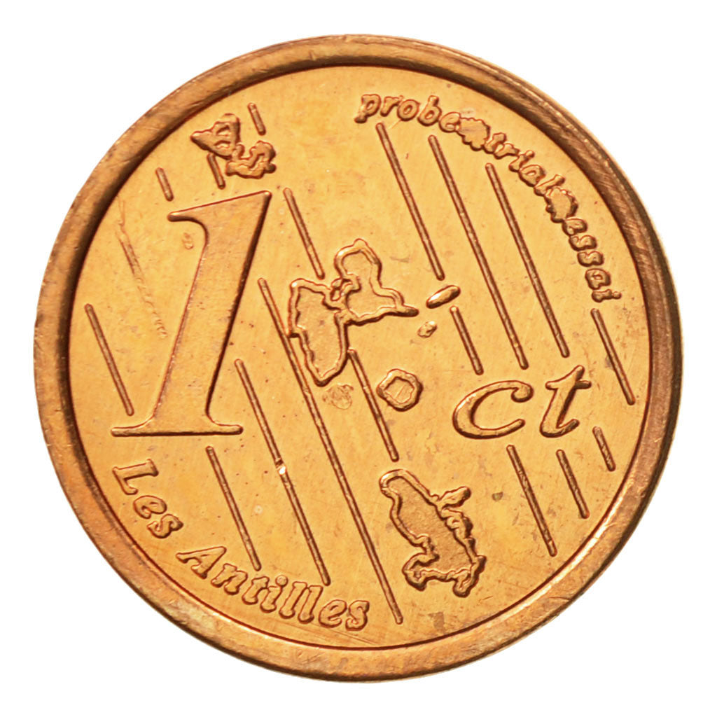 France, Medal, Essai 1 cent, 2005, MS(63), Copper