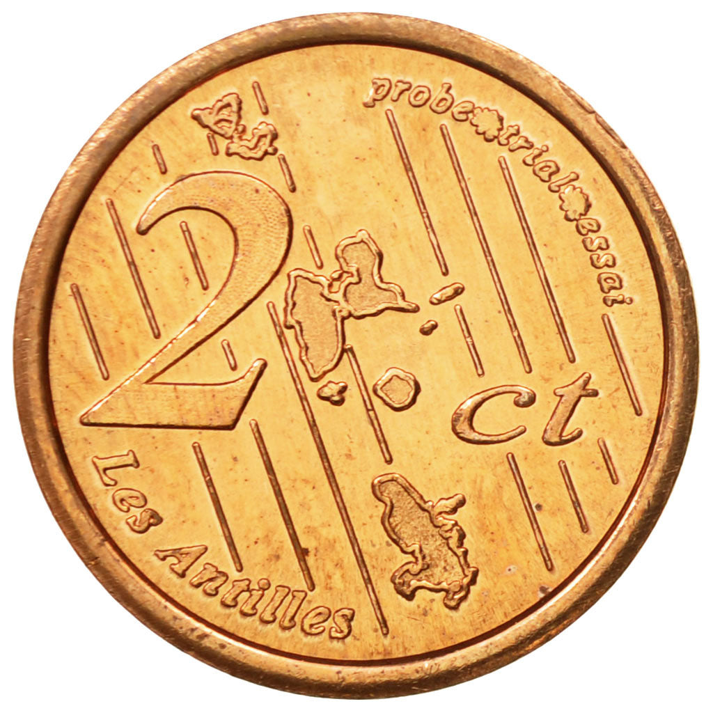 France, Medal, Essai 2 cents, 2005, MS(63), Copper
